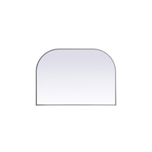 Elegant Lighting Metal Frame Arch Mirror 42x30 Inch in Silver - 1 of 4