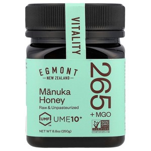Egmont Honey Manuka Honey, Raw & Unpasteurized, UMF™10+, MGO 265+ , 8.8 oz (250 g) - 1 of 4