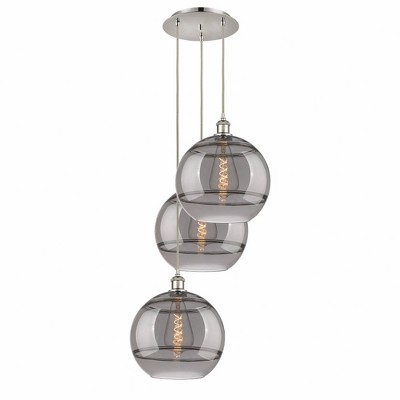 Rochester - 3 Light Cord Hung Multi Pendant In Industrial Style-40.88 Inches Tall and 18.5 Inches Wide