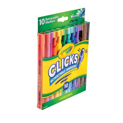 Crayola 10ct Clicks Retractable Markers