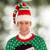 Forum Novelties Red & Green Striped Santa Unisex Costume Hat - 3 of 3