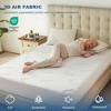 Aoibox Waterproof Queen Size Mattress Protector 3D Air Fabric Deep Pocket Noiseless Washable Bed Cover for Bedroom Hotel - 3 of 4