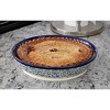 Blue Rose Polish Pottery 879 Zaklady Pie Plate - 3 of 4