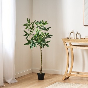 KTMBDW 4Ft/5Ft Artificial Money Tree Plant for Home Office Decor Indoor - 1 of 4