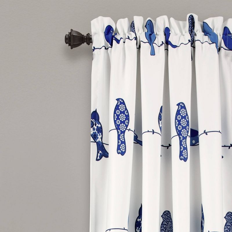 Set of 2 Rowley Birds Light Filtering Window Curtain Panels - Lush Décor, 3 of 10