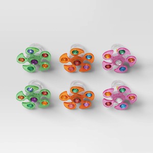 6ct Light Up Spinner Rings Party Favor Set - Hyde and EEK! Boutique™ - 1 of 3