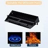 Orieon 18-Inch Square Gas Fire Pit Burner Pan, 80,000 BTU Outdoor Drop-In Kit for Natural Gas & Propane, Black Steel. - 3 of 4