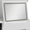YIYIBYUS Makeup Desk with Mirror and Light, Compact Vanity Table, Small Make Up Table - 4 of 4