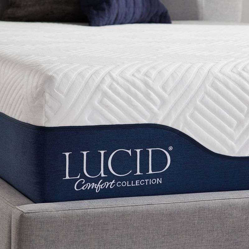 Lucid Comfort Collection Gel & Aloe Vera 12" Hybrid Memory Foam Mattress, 5 of 15