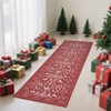 Washable Christmas Living Room Rugs,Xmas Decorative Festival Winter Holiday Bedroom Carpet, Non Slip Accent Floor Cover - 2 of 4