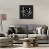 Stupell Industries Spooky Skeletons Cheers Floating Frame Canvas Art, Black, 18" x 18" - 3 of 4