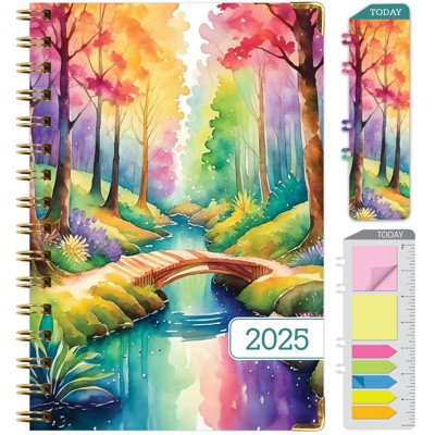 Global Printed Products Hardcover CY 2025 Fashion Planner - 5.5"x8" (Rainbow Trail)