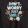 Boys' - Disney - Don't Worry Be Emojis Graphic Long Sleeve Fleece Sweatshirt - 2 of 4