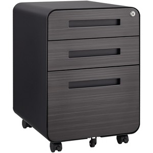 NicBex 2 Drawer Mobile File Cabinet,Office Cabinet with Grooved Handle Design and Casters,Modern Storage Cabinet,Filing Cabinets for Home Office - 1 of 4