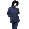Rokka&Rolla Women's Winter Coat with Faux Fur Hood Parka Jacket - 3 of 4
