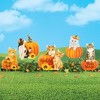 Collections Etc Autumn Cat and Pumpkin Outdoor Garden Stakes - Set of 5 Orange - 2 of 2