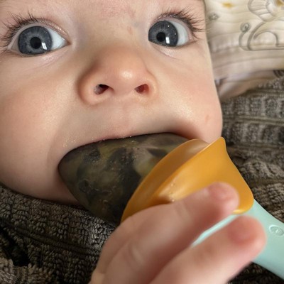 Boon Pulp Silicone Baby Fruit Feeder - Soft Silicone Baby Feeding - Fruit  and Vegetable Baby Led Weaning Supplies - Baby Feeding Essentials 