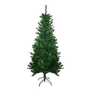 Northlight 6' Unlit Artificial Christmas Tree Medium Mixed Green Pine - 1 of 4