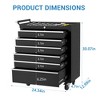 Rolling Tool Chest, Tool Storage Cabinet, Toolbox with Wheels, Portable Tool Cabinet Organizer with Locking System & Drawer Liners - 2 of 4