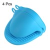 Unique Bargains Thickened Mini Oven Gloves Rubber Oven Mitts Pinch Rubber Pot Holder 4 Pcs - 3 of 4