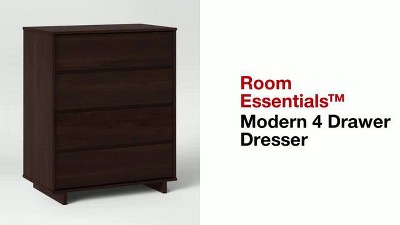 Room essentials modern 4 deals drawer dresser instructions