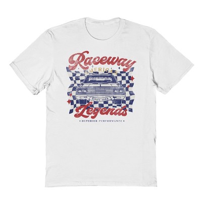 Rerun Island Men's Raceway Short Sleeve Graphic Cotton T-shirt