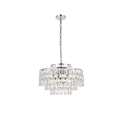 Elegant Lighting Mila 5 - Light Pendant in  Chrome