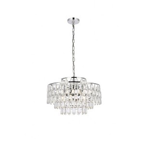 Elegant Lighting Mila 5 - Light Pendant in  Chrome - 1 of 4