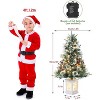 3FT/4.5FT Prelit Snow Flocked Christmas Tree, 78 LED, Tabletop Xmas Tree with Different Base for Decor - 2 of 4