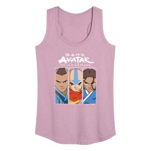 Women's - Avatar: The Last Airbender - Sokka Aang Katara Graphic Racerback Tank - 1 of 4
