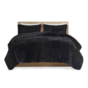 Gulches Twin/Twin XL Shaggy Long Fur Comforter Mini Set - 1 of 4
