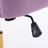 GlasFlength Task and Office Chairs Adjustable Office Chair Ergonomic Swivel Chair Computer Chair for Long Sitting, Purple, 24.6"*22.84"*38" - 3 of 4