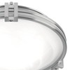 Possini Euro Design Deco Modern Ceiling Light Flush Mount Fixture 12 3/4" Wide Brushed Nickel 2-Light Marbleized Glass for Bedroom Kitchen Living Room - image 3 of 4