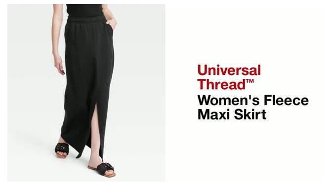 Women's Fleece Maxi Skirt - Universal Thread™, 2 of 5, play video