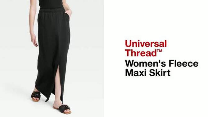Women's Fleece Maxi Skirt - Universal Thread™, 2 of 5, play video