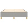 vidaXL Full Size Fabric Box Spring Bed Frame - Light Grey 76"x53.9"x13.8" - Modern Bedroom Furniture - Plywood and Engineered Wood - 4 of 4