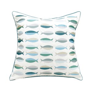 RightSide Designs Fish Pattern Pillow - 1 of 2