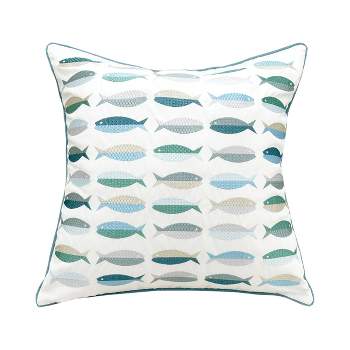 RightSide Designs Fish Pattern Pillow