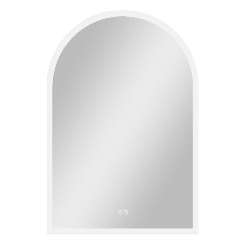 Neutypechic LED Wall Mounted Mirror with Anti-Fog Modern Arched Bathroom Vanity Mirror, 2 of 9