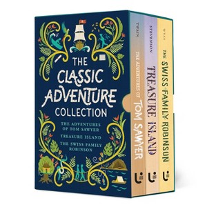 Classic Adventure Collection Boxed Set - (Children's Signature Editions) by  Mark Twain & Robert Louis Stevenson & Johann David Wyss (Hardcover) - 1 of 1