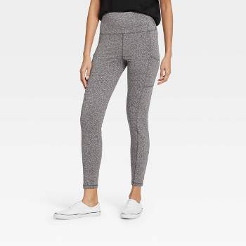 Women's Cozy Hacci Leggings With Pockets - A New Day™ Heather Gray