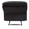 Okak Furry Elegant Accent Recliner Chair with Memory Foam Seating Latch Handle Modern Single Sofa for Living Room Bedroom Reading Room, Navy - 4 of 4