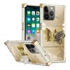 Entronix Case Compatible with iPhone 16 Pro Max - [Rectangular] Luxury Butterfly Grip Stand - 2 of 4