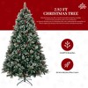 AZL1 Life Concept Artificial Trees 8-Foot Frosted Christmas Tree with Pinecones and Berries for Home and Office Holiday Decor, Green, 49"*49"*94.5" - 3 of 4