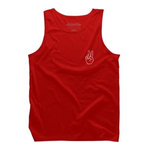Men's Design By Humans peace By desiredesign Tank Top - 1 of 3