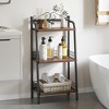 Whizmax 3 Tier Bookshelf, Metal Standing Book Shelves Display Book Rack for Living Room Bedroom Home Office - 4 of 4