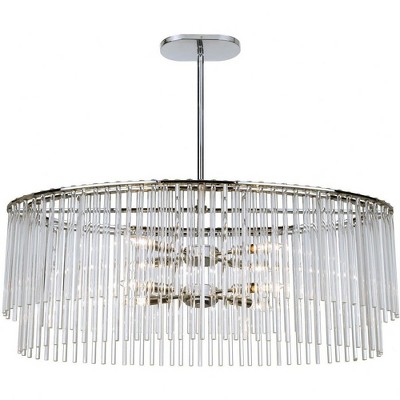 Bleecker 8-Light Polished Chrome and Crystal Chandelier