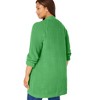 Woman Within Button-Front Shaker Cardigan - 3 of 4