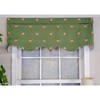 RLF Home Modern Design Classic Flower Pot Regal Style Window Valance  50" x 17" Emerald - 2 of 4