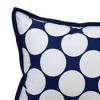 Bacati - MixNMatch Blue Throw Pillow - 3 of 4